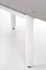 Стол обеденный раскладной в гостиную, кухню Alston 120(180)x80 стекло бежевый/сталь белый Halmar Польша
