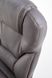 Крісло для кабінету Desmond механізм Tilt, метал сірий / екошкіра сірий Halmar Польща