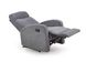 Кресло раскладное для отдыха в гостиную, спальню Oslo 1S металл черный/ткань серый Halmar Польша