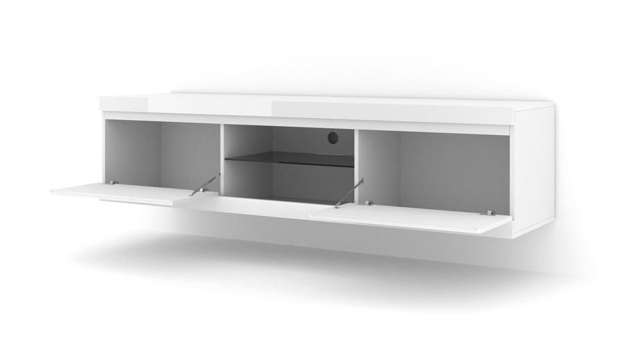 Мобільна тумба NET 180 білий мат/білий глянець BIM FURNITURE фото - artos.in.ua