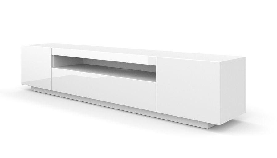 Тумба під телевізор TV200BB білий мат/білий глянець BIM FURNITURE фото - artos.in.ua