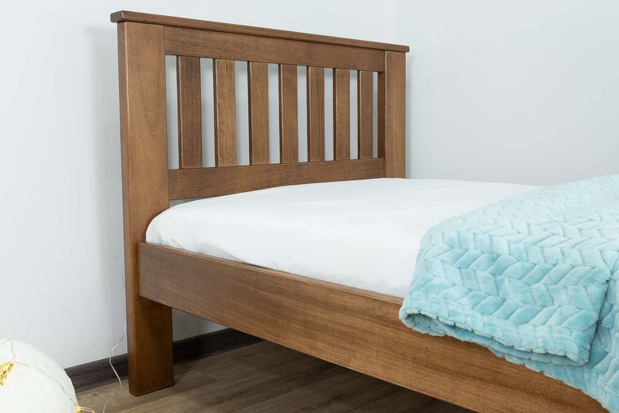 Деревянная односпальная кровать Жасмин с низким изножьем