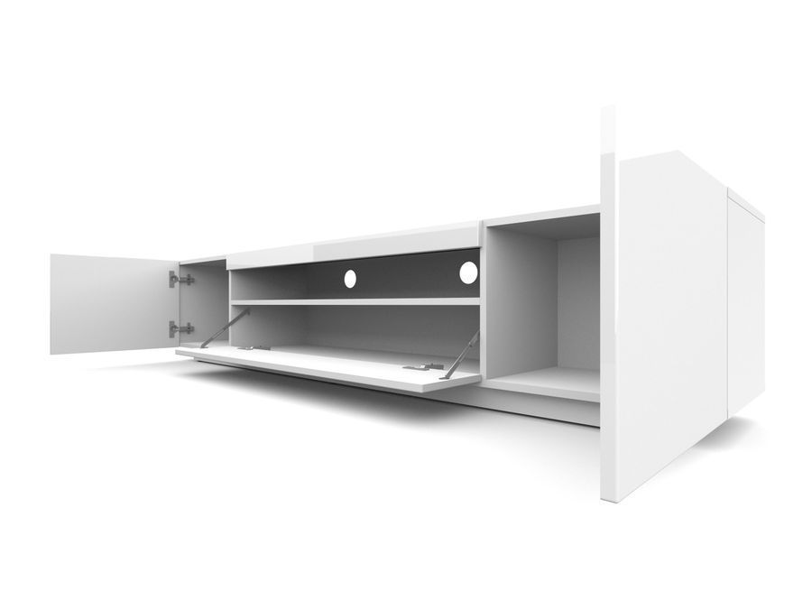 Тумба під телевізор TV200BB білий мат/білий глянець BIM FURNITURE фото - artos.in.ua