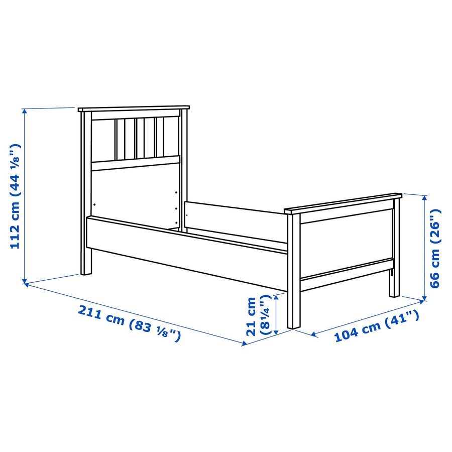 ІКЕА Ліжко HEMNES ХЕМНЕС, 095.368.13 фото - artos.in.ua