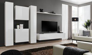 Комплект мебели в гостиную ASM Switch VI 26 WW SW 6 Белый матовый из Польши фото - artos.in.ua