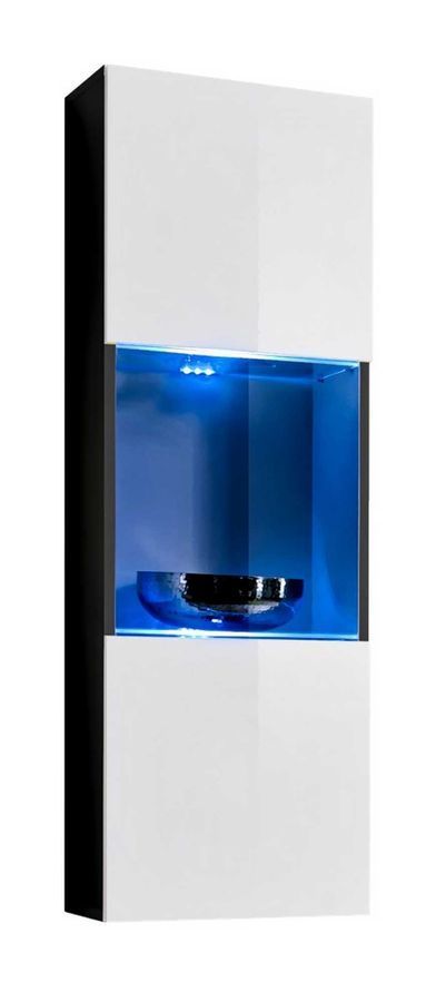 Витрина ASM FLY 22 23 ZW FY 22 Черный матовый/Белый глянцевый из Польши фото - artos.in.ua