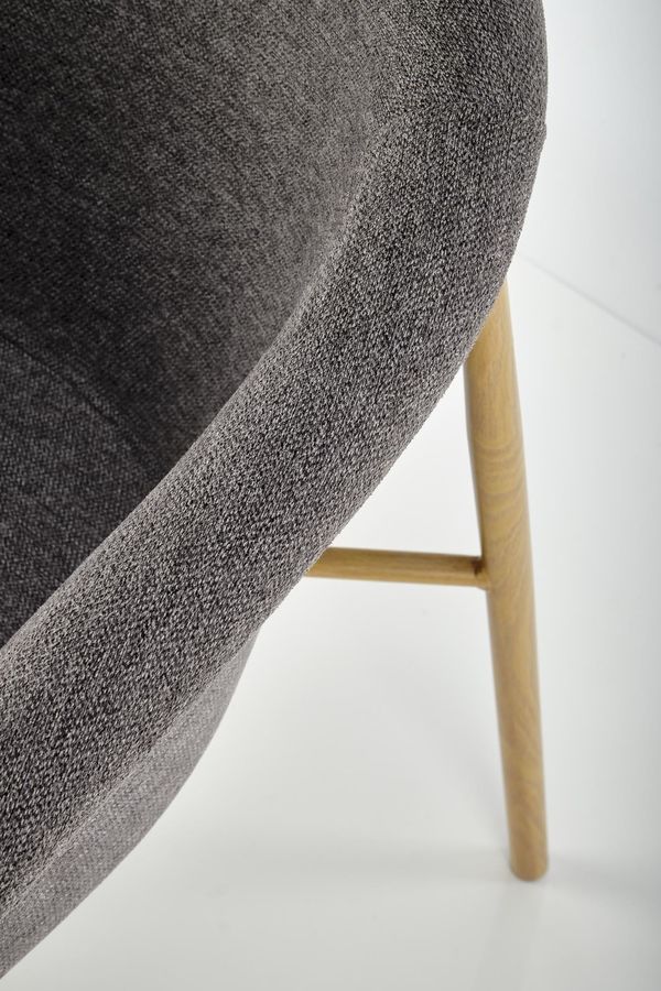 Металевий стілець K489 тканина сірий Halmar Польща