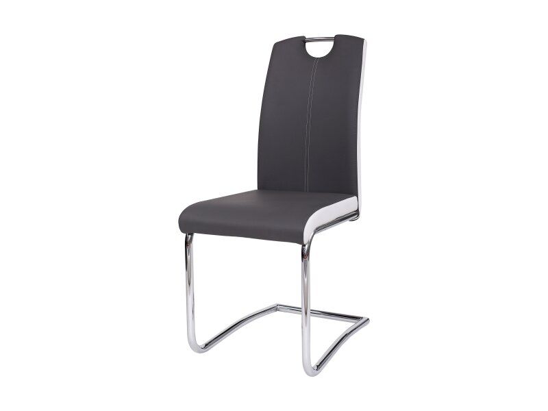 Мягкий кухонный стул H-341 SIGNAL серый в стиле модерн Польша