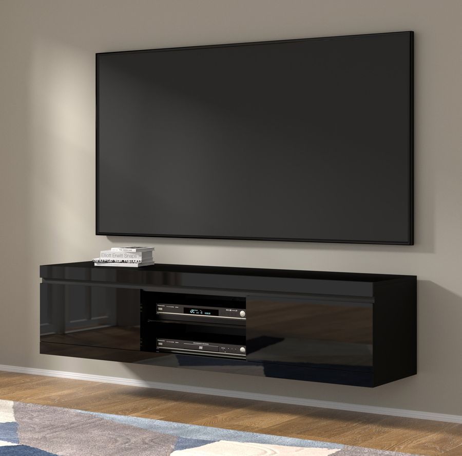 Мобільна тумба NET 180 чорний мат/чорний глянець BIM FURNITURE фото - artos.in.ua