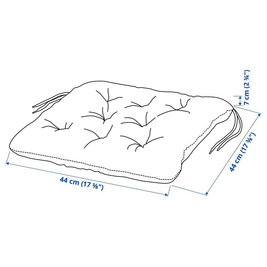 ІКЕА Подушка для стільця KUDDARNA КУДДАРНА, 004.110.87 фото - artos.in.ua
