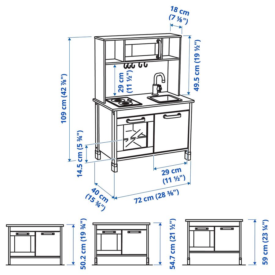 ИКЕА Детская игровая кухня DUKTIG ДУКТИГ, 805.577.40 фото - artos.in.ua