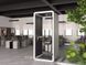 Фото 2: Акустическая кабина Small Booth ST Signal 100&times;96&times;234, серый, белый, алюминий + пластик + стекло - artos.in.ua