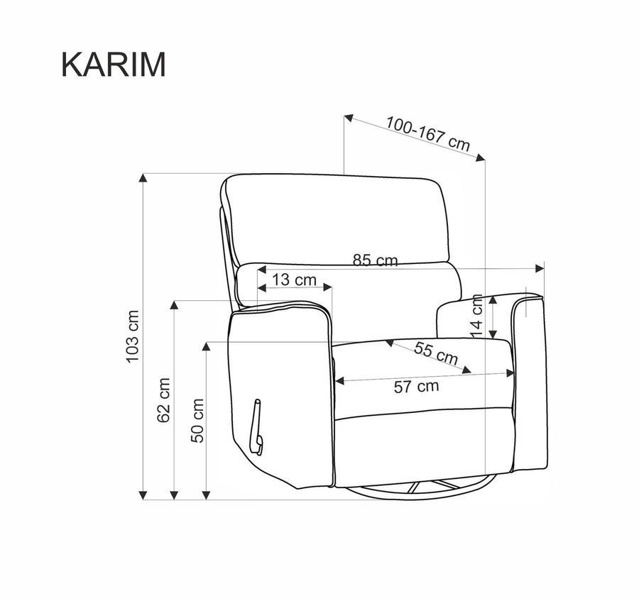 Крісло karim попелясте фото - artos.in.ua