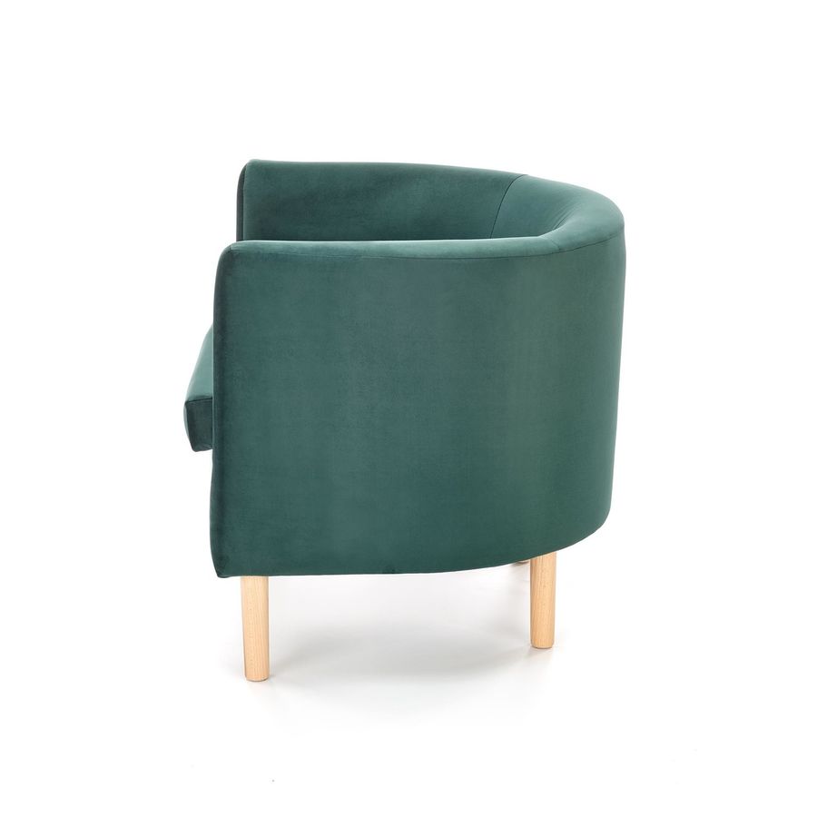 Крісло для відпочинку CLUBBY 2 темно-зелений/натуральний Halmar Польща