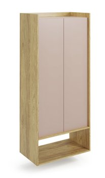 Навесный шкаф MOBIUS 2D корпус: натуральный гикори, фасады - античный розовый Halmar Польша