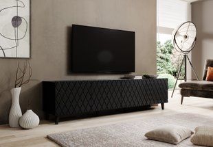 Тумба під телевізор ASTI 200 CAMA у стилі хай-тек чорна фото - artos.in.ua