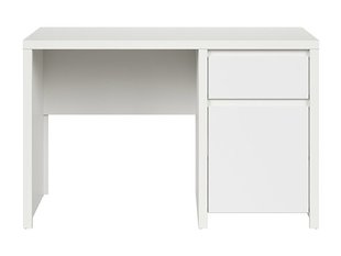 Письмовий стіл BRW Kaspian S128-BIU1D1S / 120-BI / BIM, білий / білий мат, фото - artos.in.ua
