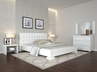 Двоспальне ліжко Монако ARBOR DREV Білий фото - artos.in.ua