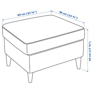 ИКЕА Стул для ног STRANDMON СТРАНДМОН, 504.946.26 фото - artos.in.ua