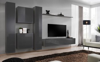 Комплект мебели в гостиную ASM Switch VI 27 GG SW 6 Графит матовый/Графит глянцевый из Польши