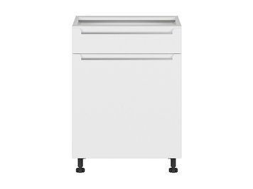 Нижня кухонна тумба BRW Iris K10-FB_D1S_60/82_P/SMB-BAL/BISM, білий супер мат, альпійський білий фото - artos.in.ua