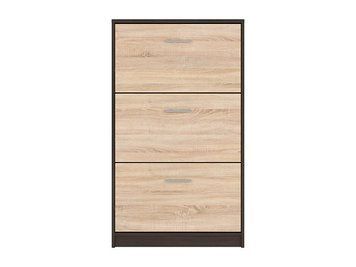 Тумба для обуви BRW Nepo Plus S435-SFB3K-WE/DSO, венге/дуб Сонома, из Польши фото - artos.in.ua