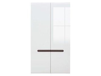 Шафа дводверна BRW Azteca Trio S504-SZF2D/19/11-BI/BIP, білий, білий глянцевий фото - artos.in.ua