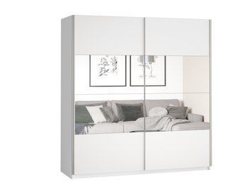 Шкаф-купе 2 дв. + зеркало Helvetia Beta белый/зеркало 22971657 фото - artos.in.ua