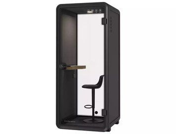 Акустическая кабина Small Booth 3D Signal 100&times;96&times;234, серый, черный, алюминий + пластик + стекло фото - artos.in.ua