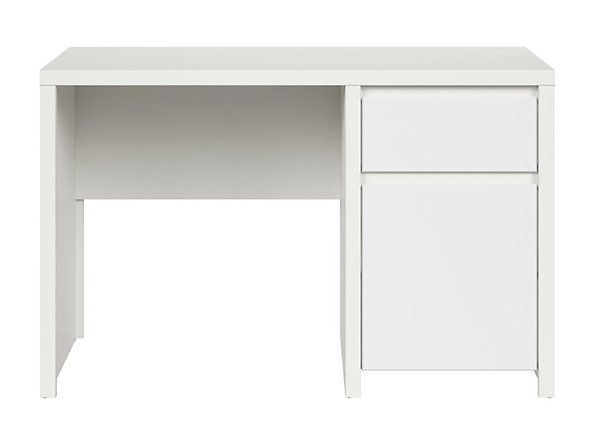 Письменный стол BRW Kaspian S128-BIU1D1S/120-BI/BIM, белый/белый мат, из Польши