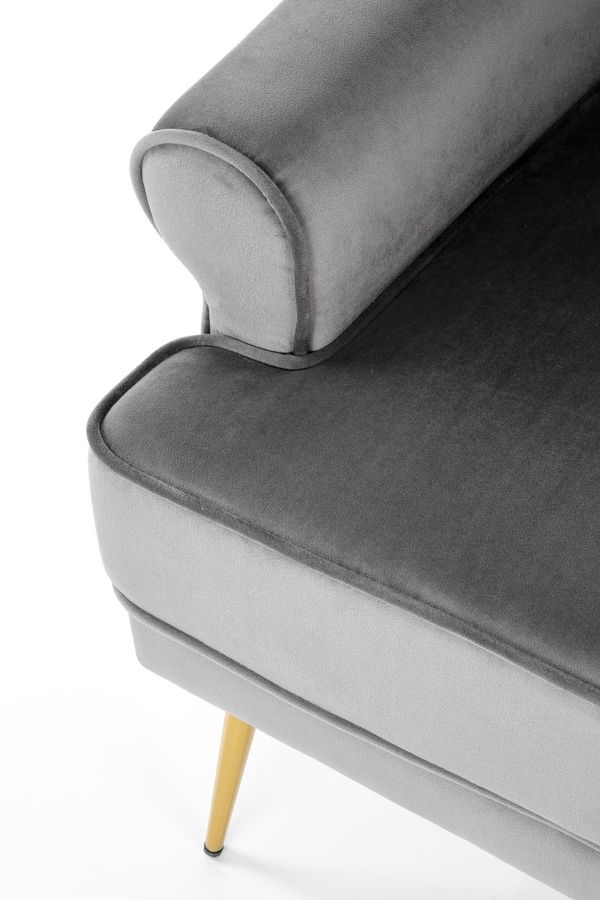 Кресло для отдыха SANTI серый/золотой Halmar Польша
