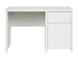 Письмовий стіл BRW Kaspian S128-BIU1D1S / 120-BI / BIM, білий / білий мат,