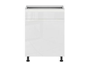 Нижняя кухонная тумба BRW Sole K10-FH_D1S_60/82_P/STB-BAL/BIP, белый глянцевый/альпийский белый, из Польши фото - artos.in.ua