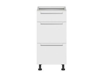 Нижня кухонна тумба BRW Iris K10-FB_D3S_40/82_2SMB/SMB-BAL/BISM, білий супер мат, альпійський білий фото - artos.in.ua