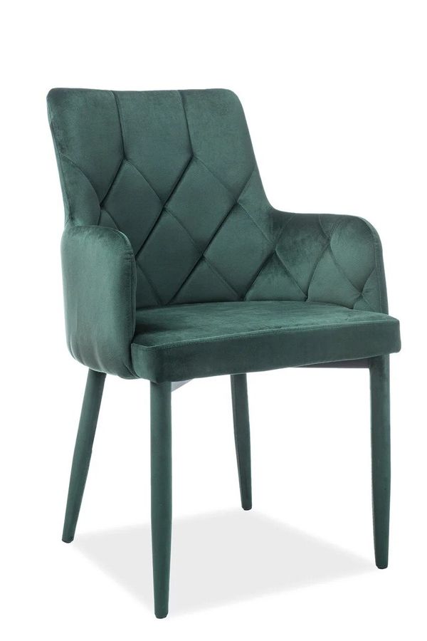 Удобный стул к столу Ricardo SIGNAL ткань зелёный велюр Польша