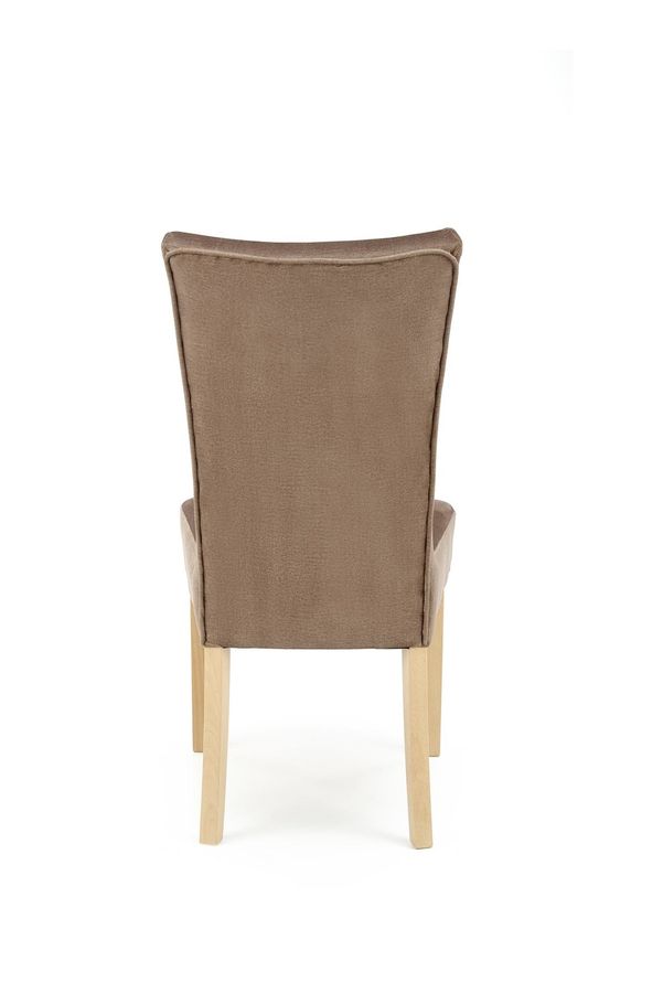 Дерев'яний стілець VERMONT бежевий з ніжками дубового відтінку Halmar Польща
