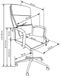 Крісло офісне Aurelius механізм Tilt, хромований метал / екошкіра білий Halmar Польща