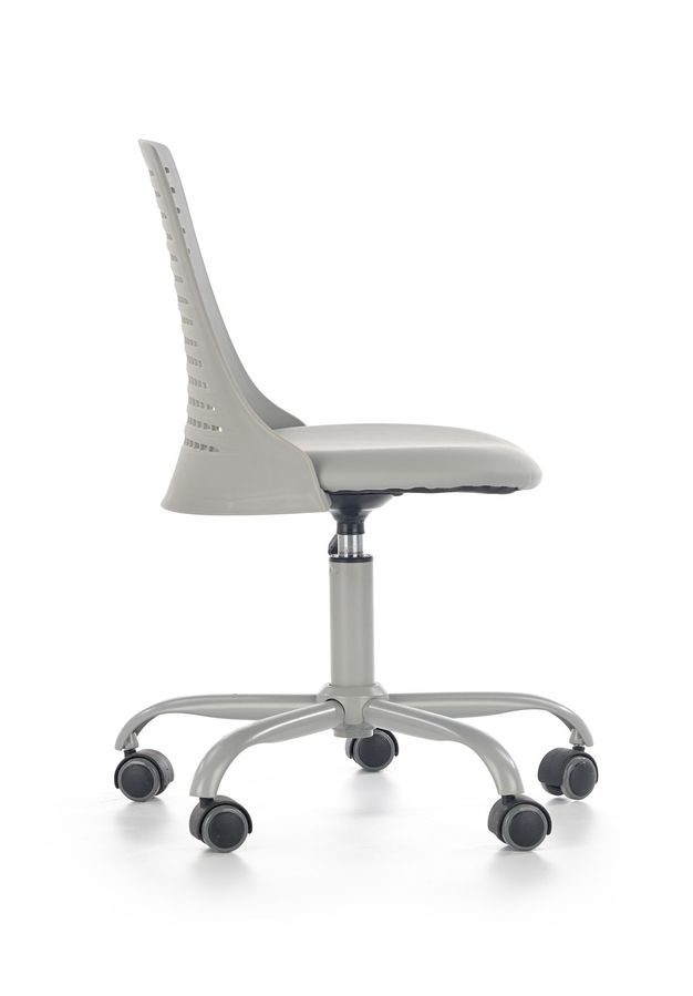 Крісло комп'ютерне Pure механізм піастри, метал сірий / поліпропілен, екошкіра сірий Halmar Польща