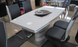 Дизайнерский белый обеденный стол FANO Signal 160-220x90 в стиле хай тек Польша