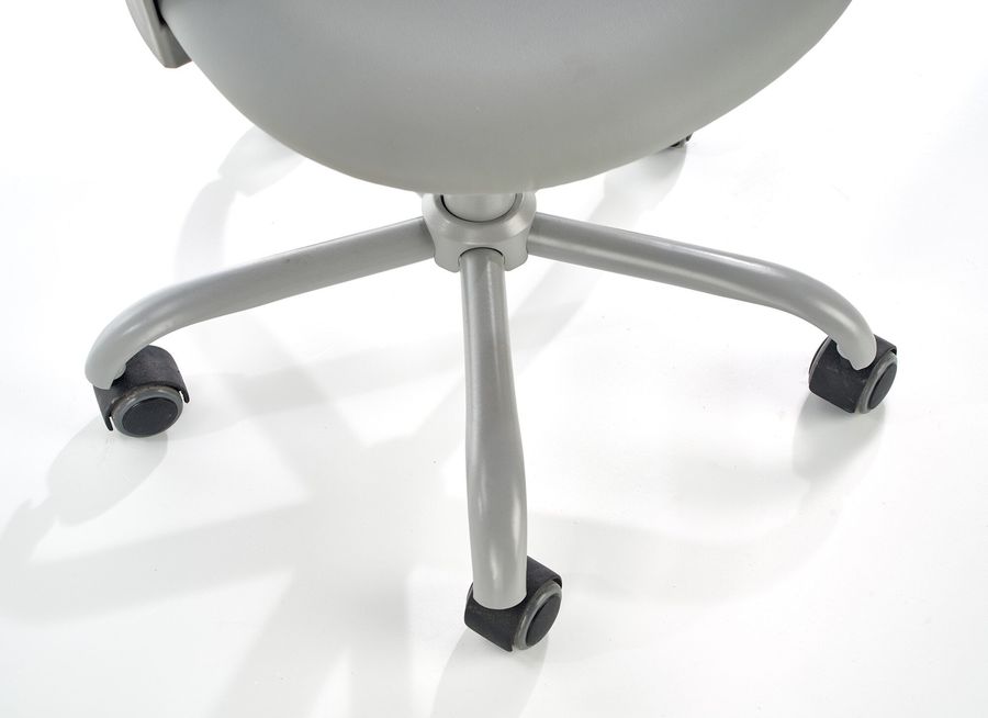 Кресло компьютерное Pure механизм Пиастра, металл серый/полипропилен, экокожа серый Halmar Польша