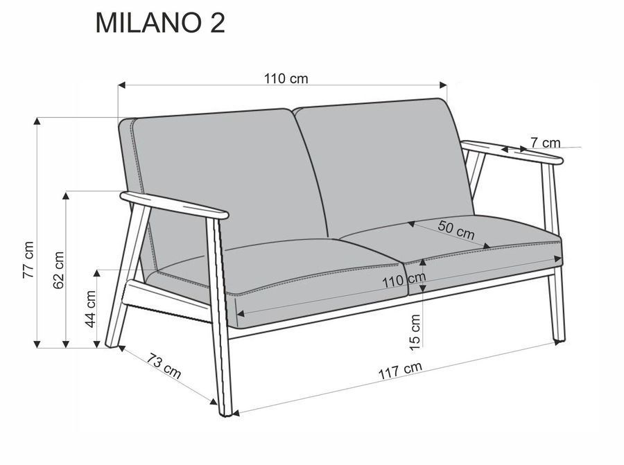 Диван milano 2s оливковый обивка castel 39 фото - artos.in.ua
