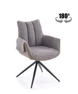 Стол обеденный раскладной PLATAN 140&ndash;180&times;85&times;76 см белый мрамор фото - artos.in.ua
