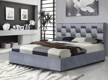 Ліжко HALMAR ANNABEL 160 двоспальне сіре з тканини Польща