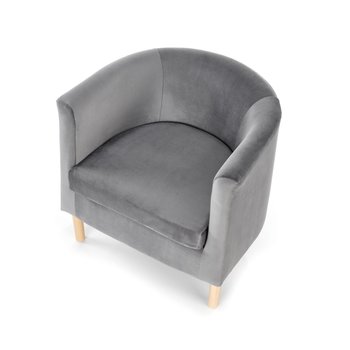 Кресло для отдыха CLUBBY 2 серый/натуральный Halmar Польша