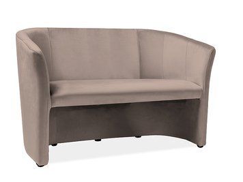 Диван TM-2 Signal, бежевый, бархат Bluvel 28, 126&times;60&times;76 см фото - artos.in.ua