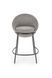 Фото 4: Барний стілець Halmar H118 сірий зі сталі - artos.in.ua