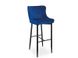 Стильный барный стул COLIN SIGNAL синий велюр Польша