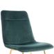 Современный стул EROS SIGNAL зелёный велюр на металлических ножках Польша