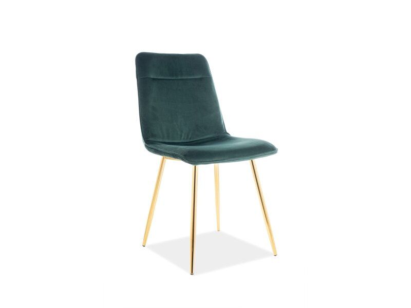 Современный стул EROS SIGNAL зелёный велюр на металлических ножках Польша