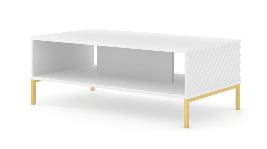 Журнальний столик SURF білий на золотих ніжках BIM FURNITURE фото - artos.in.ua